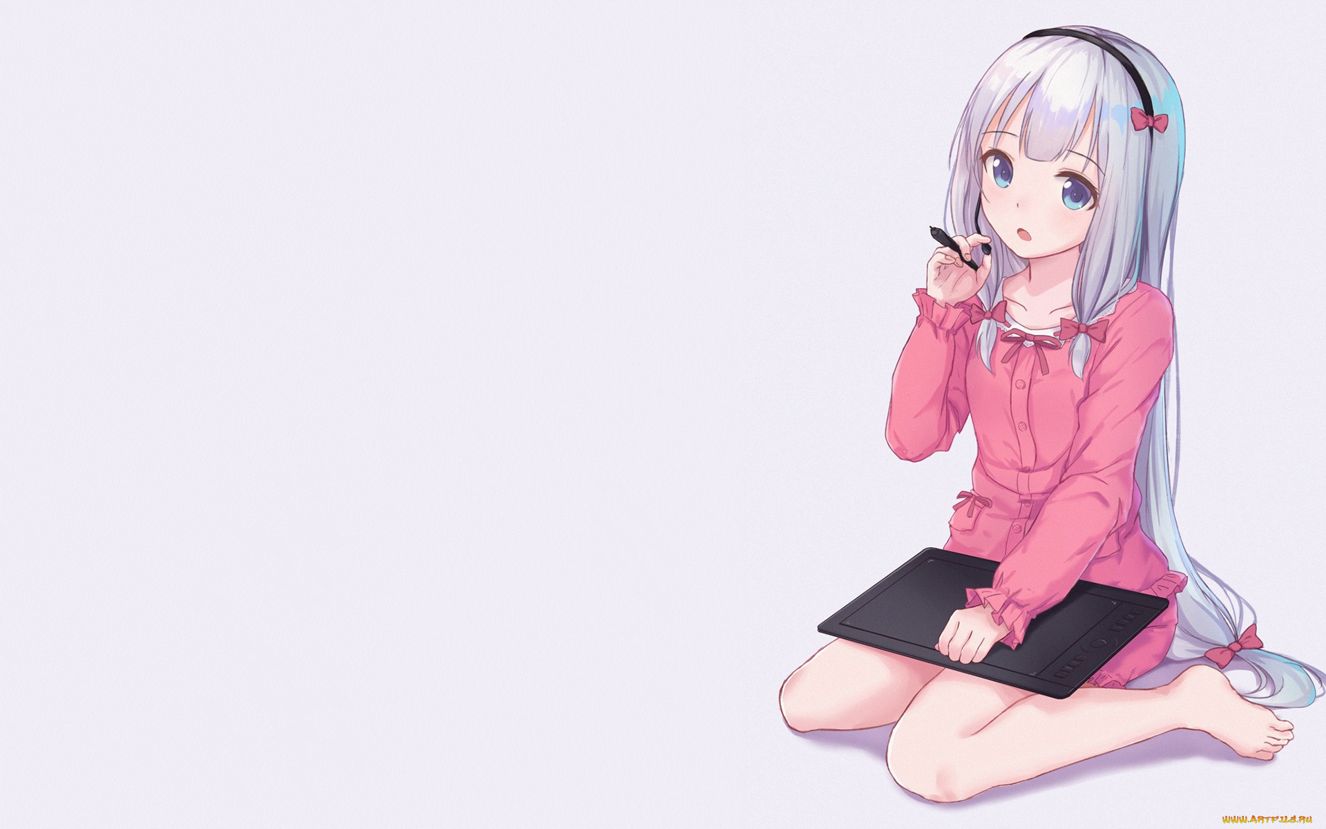 Обои Аниме EroManga-Sensei, обои для рабочего стола, фотографии аниме,  eromanga-sensei, девушка, взгляд, фон Обои для рабочего стола, скачать обои  картинки заставки на рабочий стол.